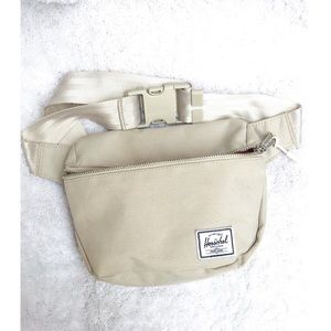 cream fanny pack